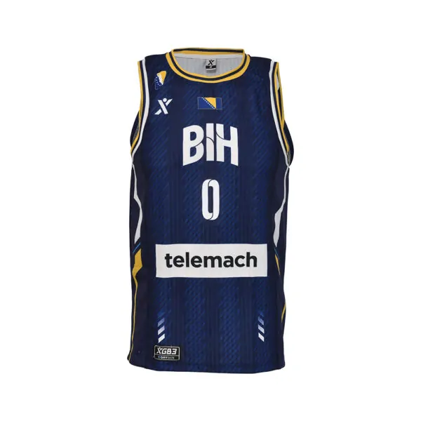 Košarkaški dres reprezentacije BiH plavi - NURKIĆ #0 - Image 2