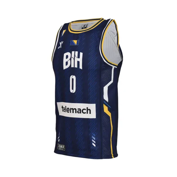 Košarkaški dres reprezentacije BiH plavi - NURKIĆ #0 - Image 3