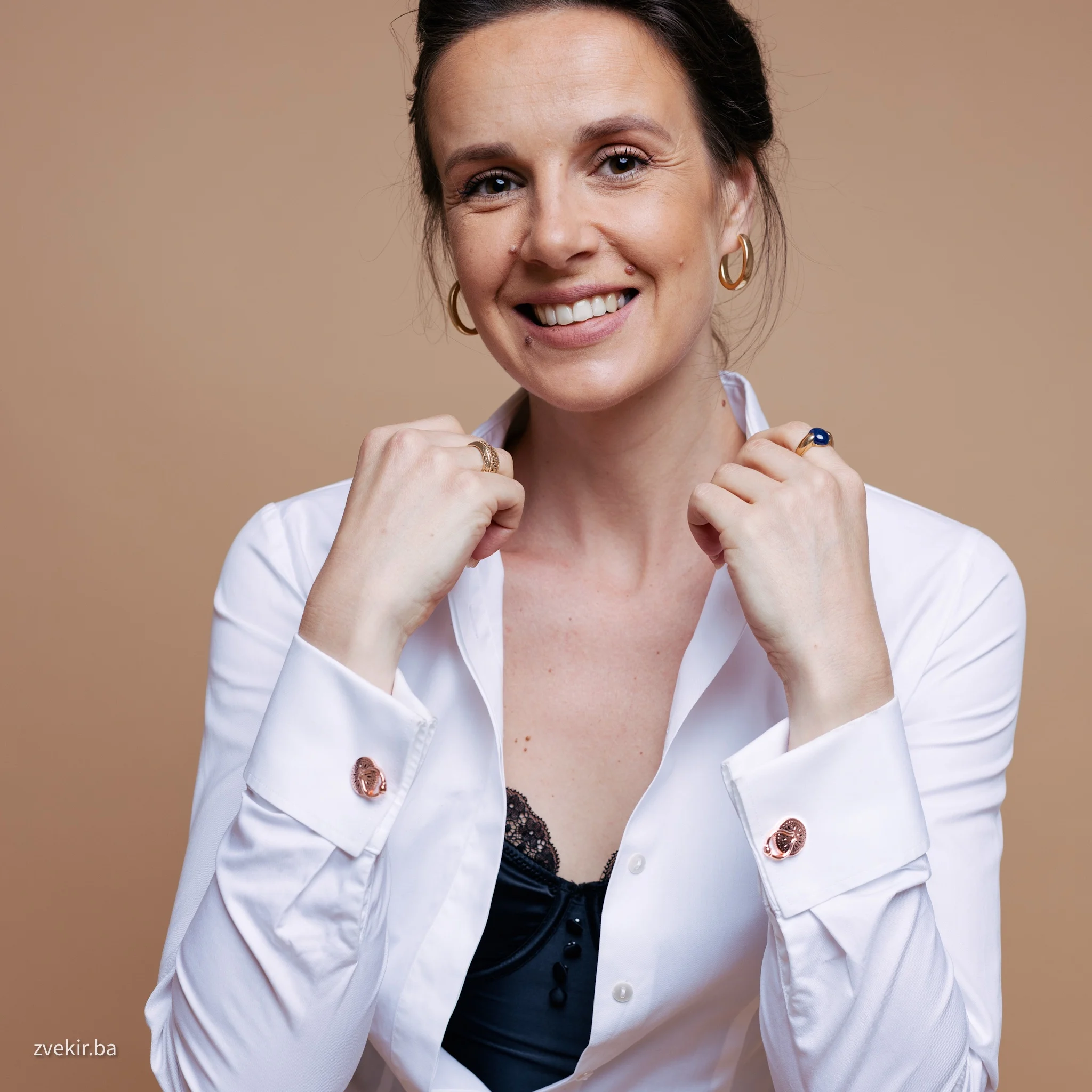 Zvekir manžetne rose gold - Image 2