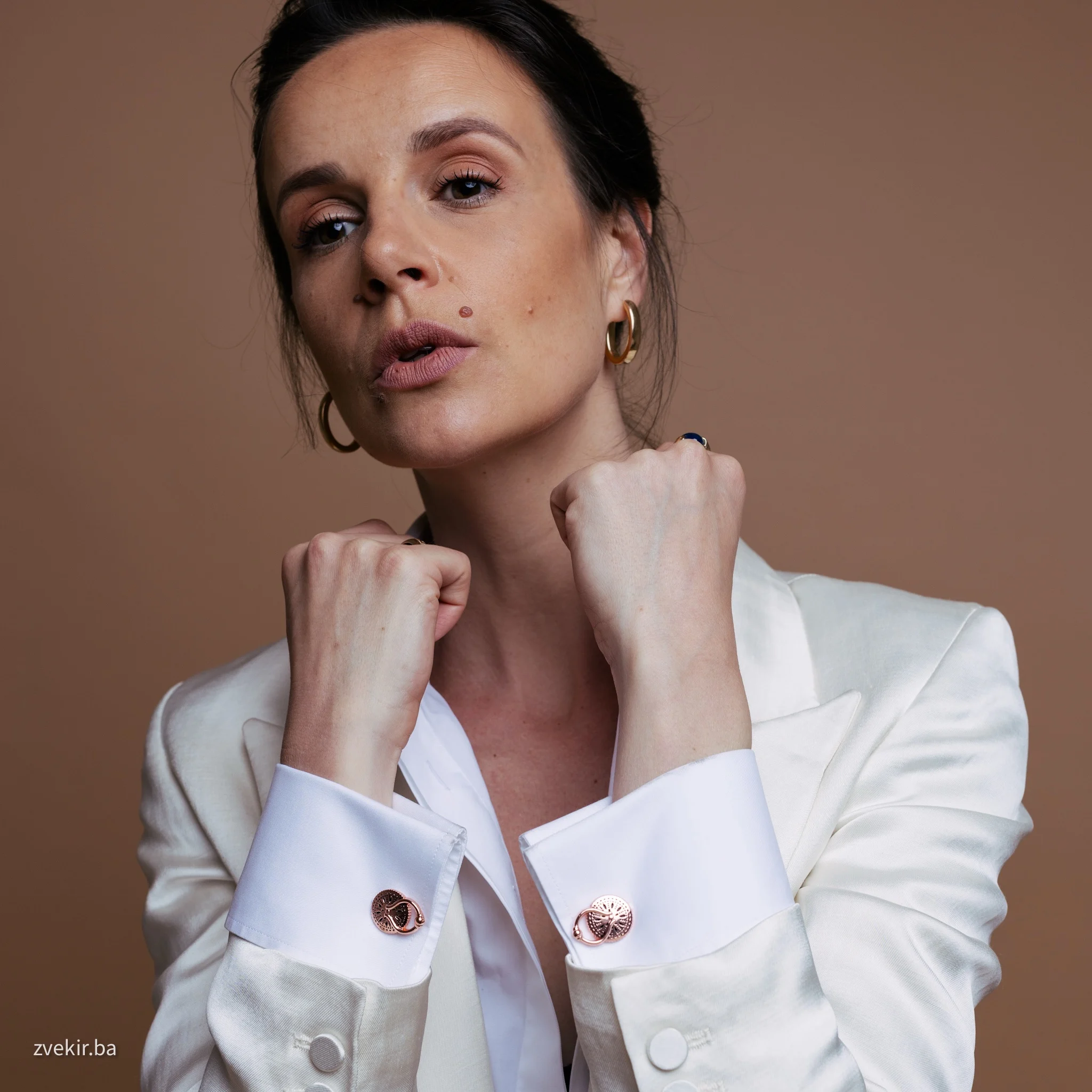 Zvekir manžetne rose gold - Image 3