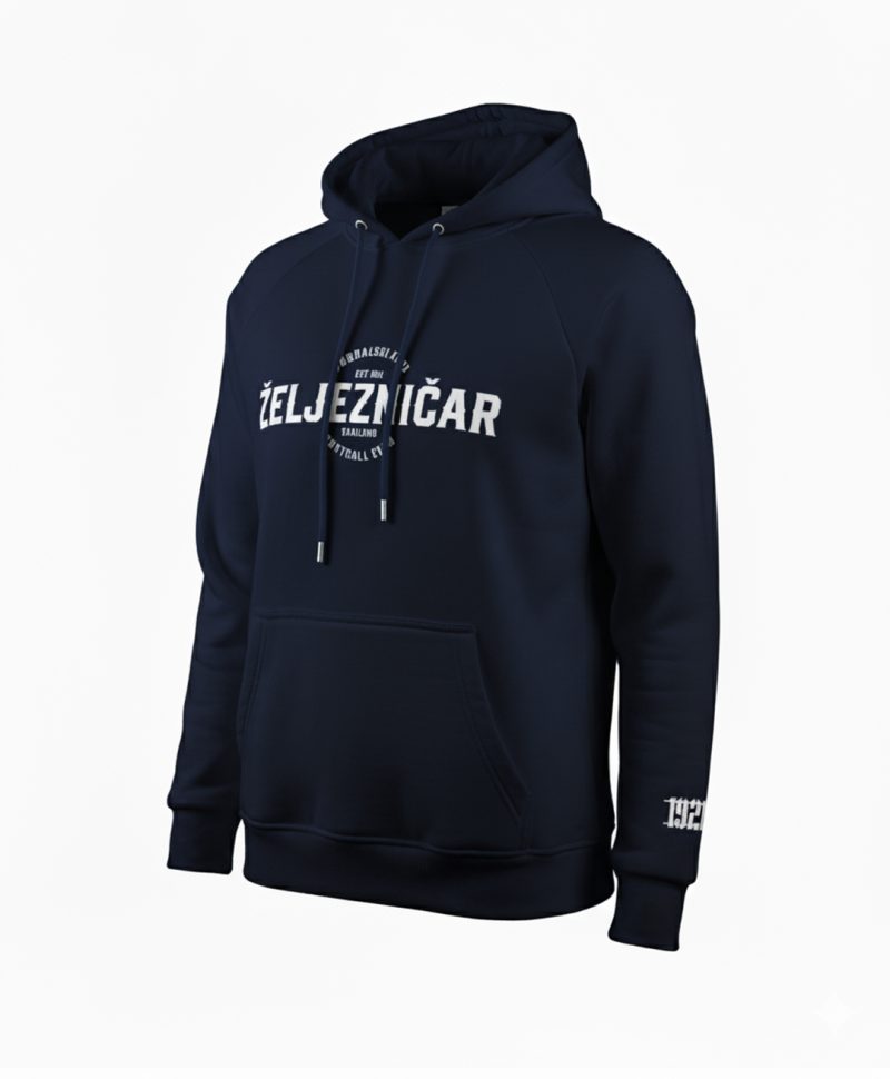 FK Željezničar teget dukserica (3D puff)