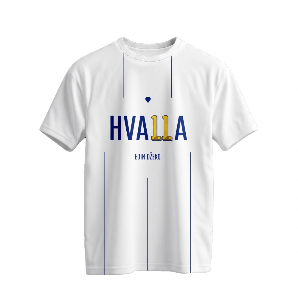 HVALA Edin Džeko bijela majica